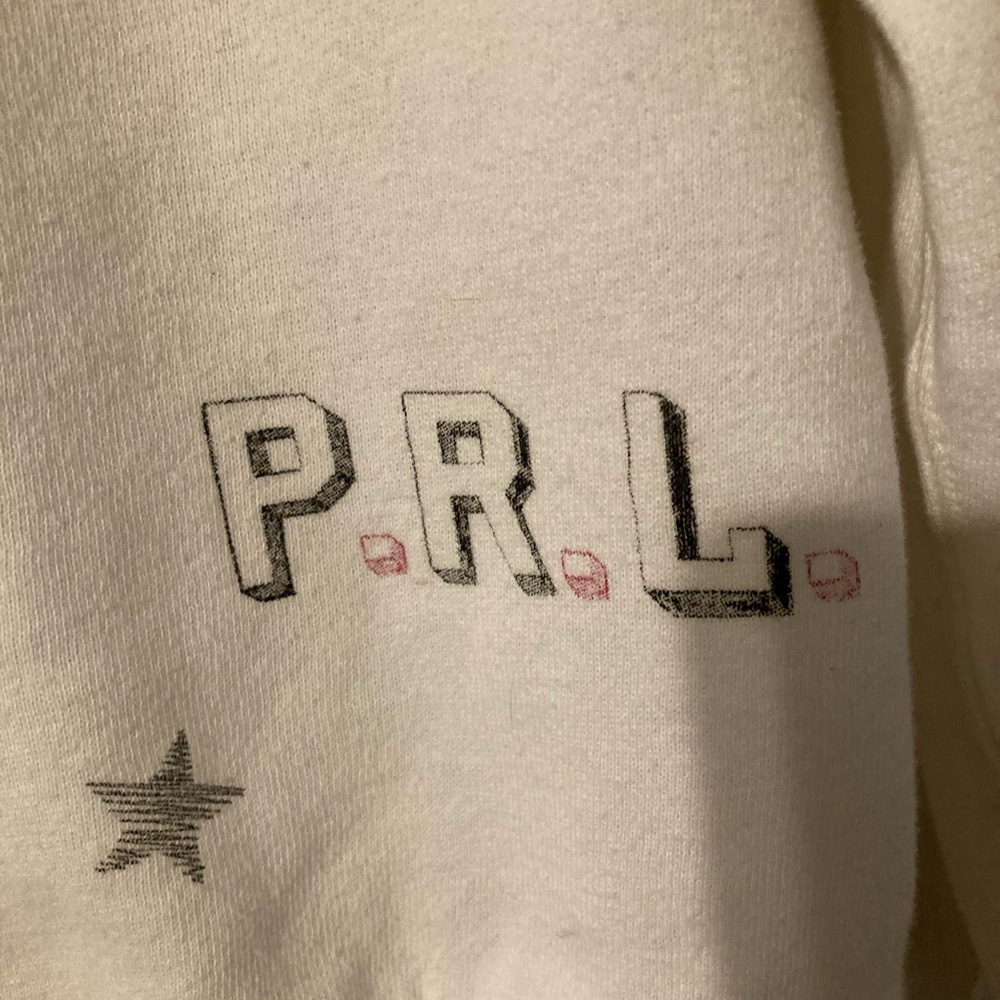 POLO Ralph Lauren White Kindness Graphic Hoodie Sz M - Picture 12 of 13